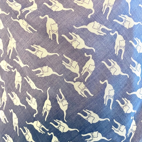 Esley Cat Print Drape Neck Maxi Dress - Picture 9 of 13